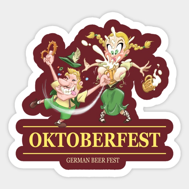 Oktoberfest beer party Sticker by FBdesign